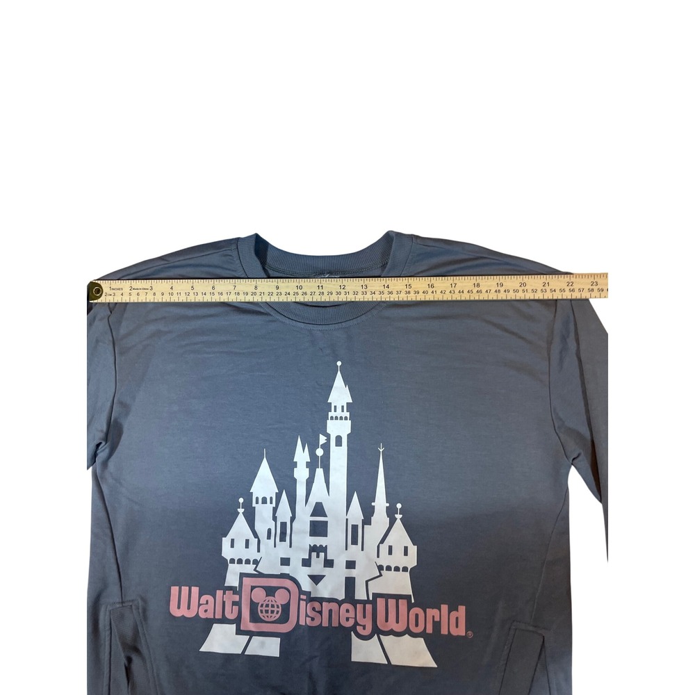 Walt Disney World Cinderella Castle Graphic Sweatshirt Grey Pink - Picture 5 of 5
